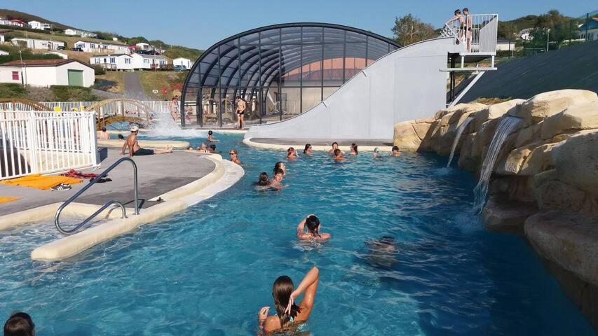 Camping De La Falaise A Equihen Plage Exteriör bild